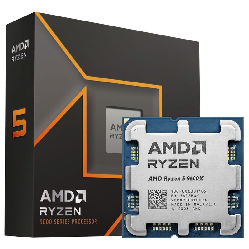 Processador AMD Ryzen 5 9600X, 6 Núcleos, Zen 5, AM5 - Processador